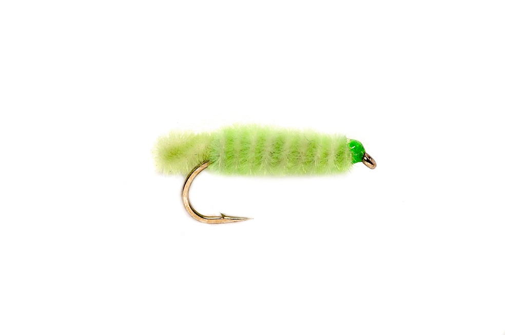 Green Weeny Chartreuse S12 Fishing Fly, Nymphs