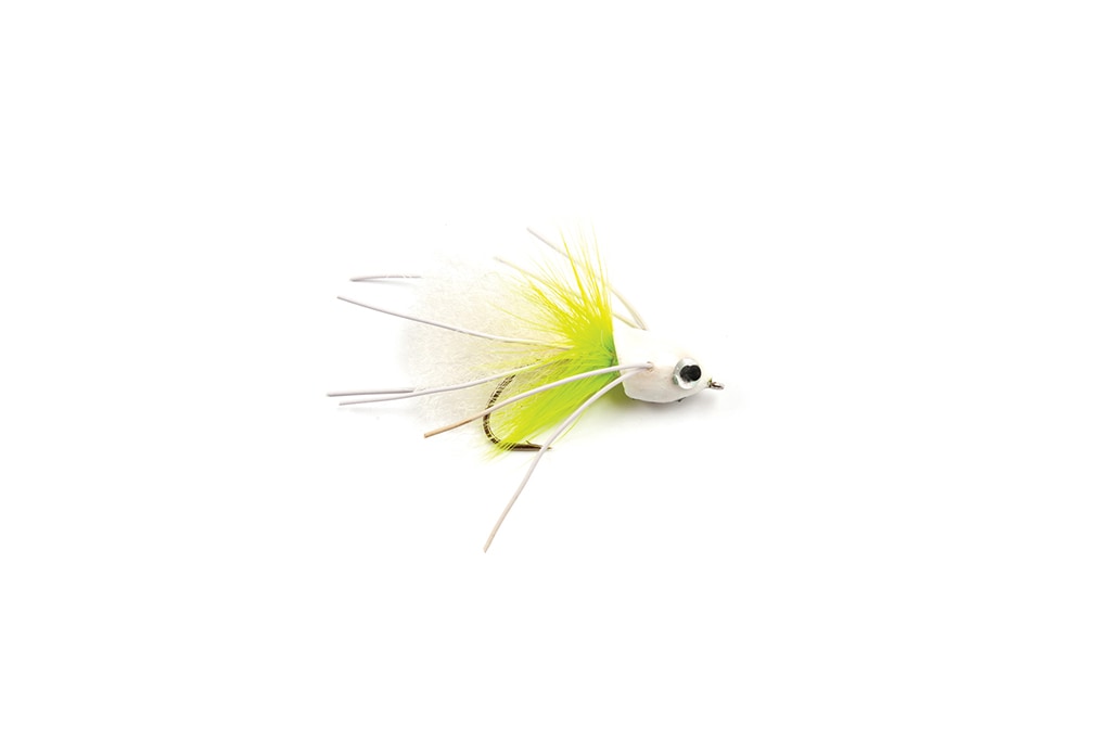 Sneaky Pete White S4 Fishing Fly, Warmwater Flies