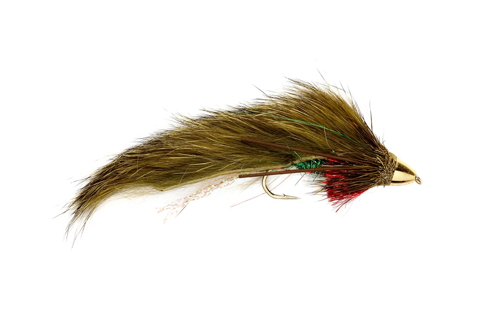 Conehead Bunny Muddler Olive S4 Fishing Fly, Streamers