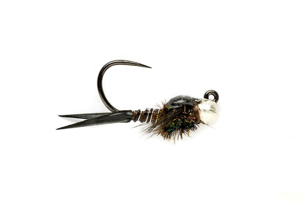 Copper John Jig Black Barbless S14, Tactical Flies