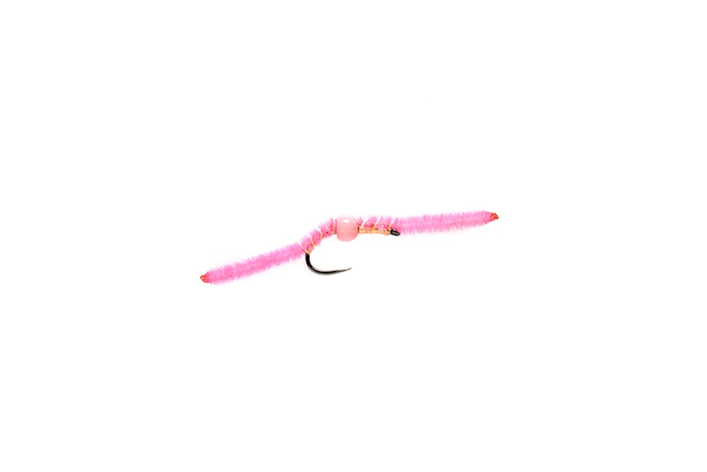 Tungsten Belly Worm Pink Barbless