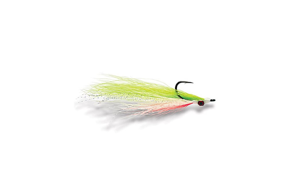 Mega Clouser Chartreuse & White