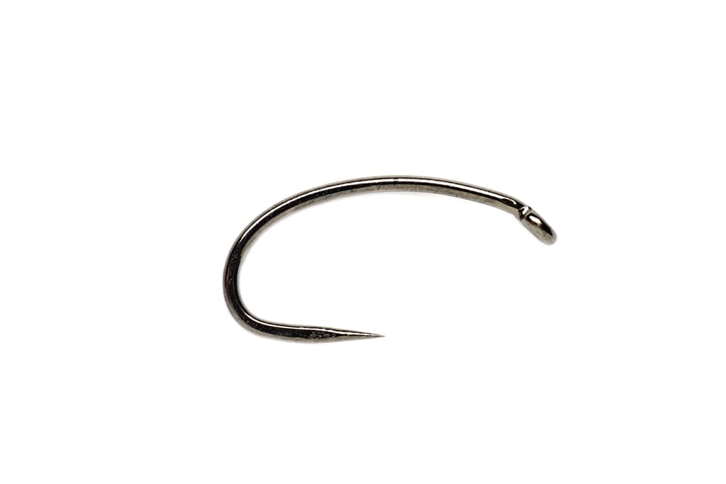 Heavyweight Grub Black Nickel Barbless S16, Fly Tying Hooks