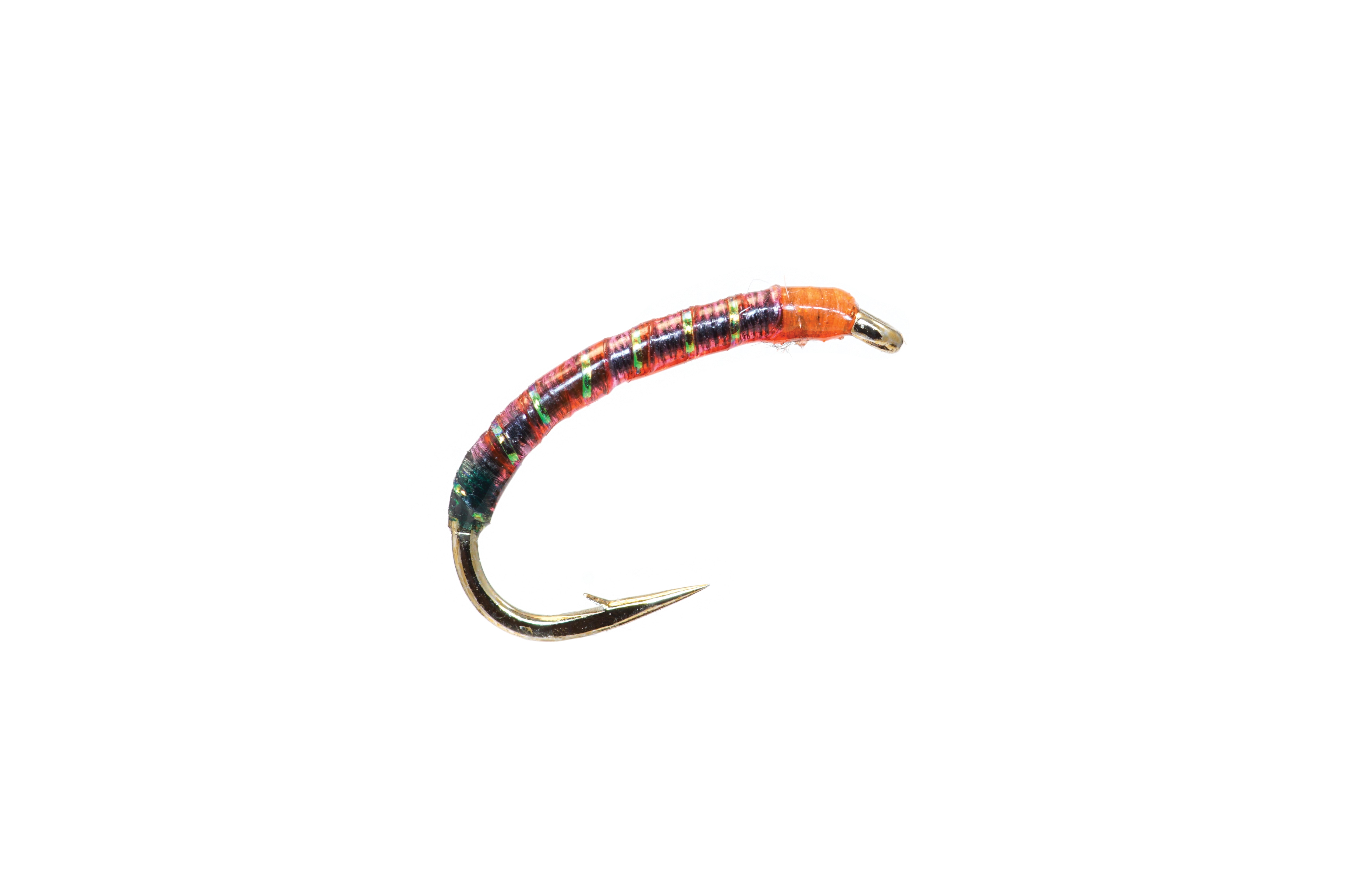 Gut Bomb Bloodworm Red S10 Fishing Fly, Nymphs