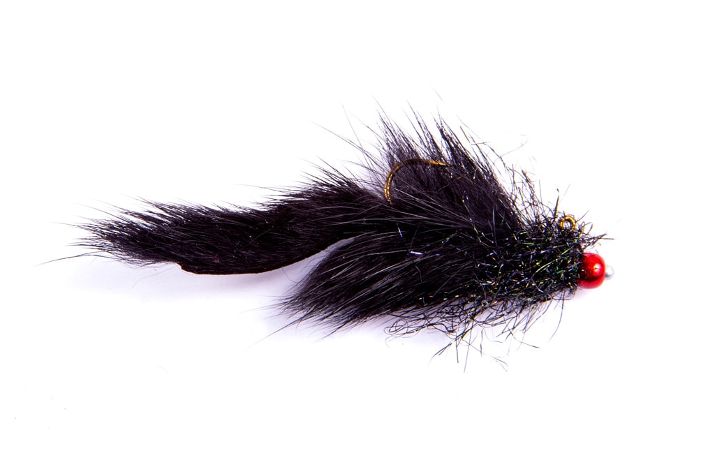 TFP Balanced Squirrel Black S6 Fishing Fly, Nymphs