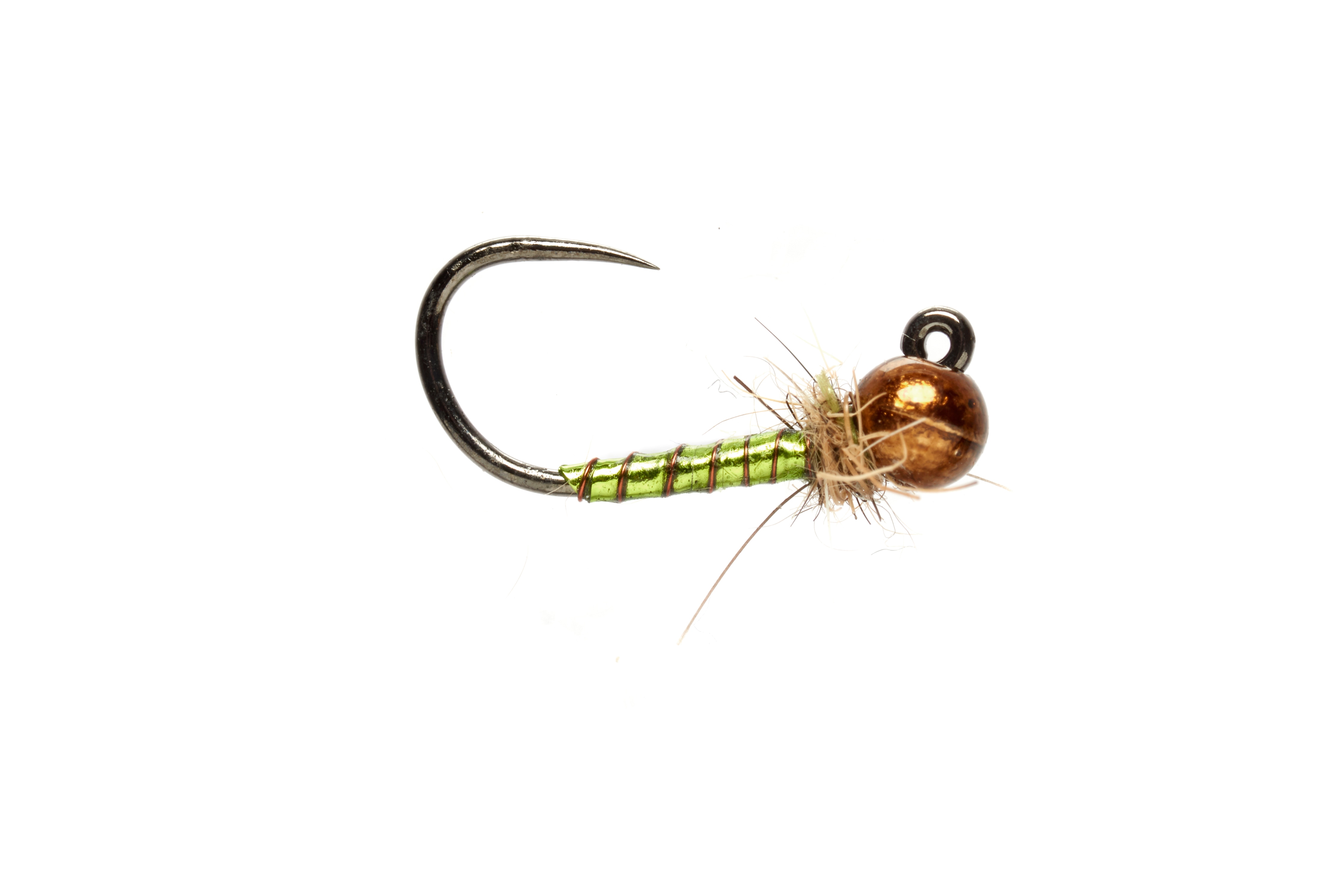 Boroff's Bling Caddis Olive Barbless