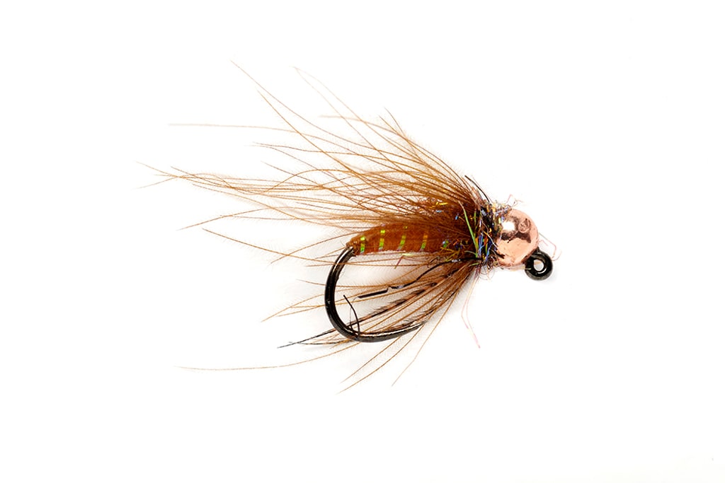 Callie's Jiggable Caddis Brown Barbless