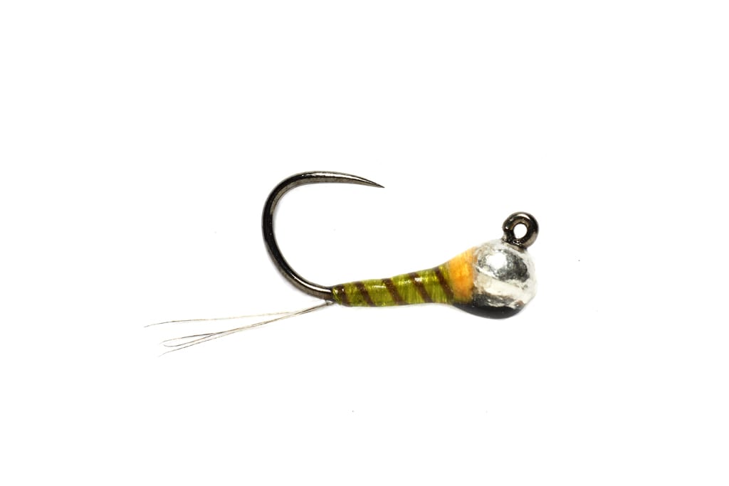 Olive Hot Spot Jig Barbless