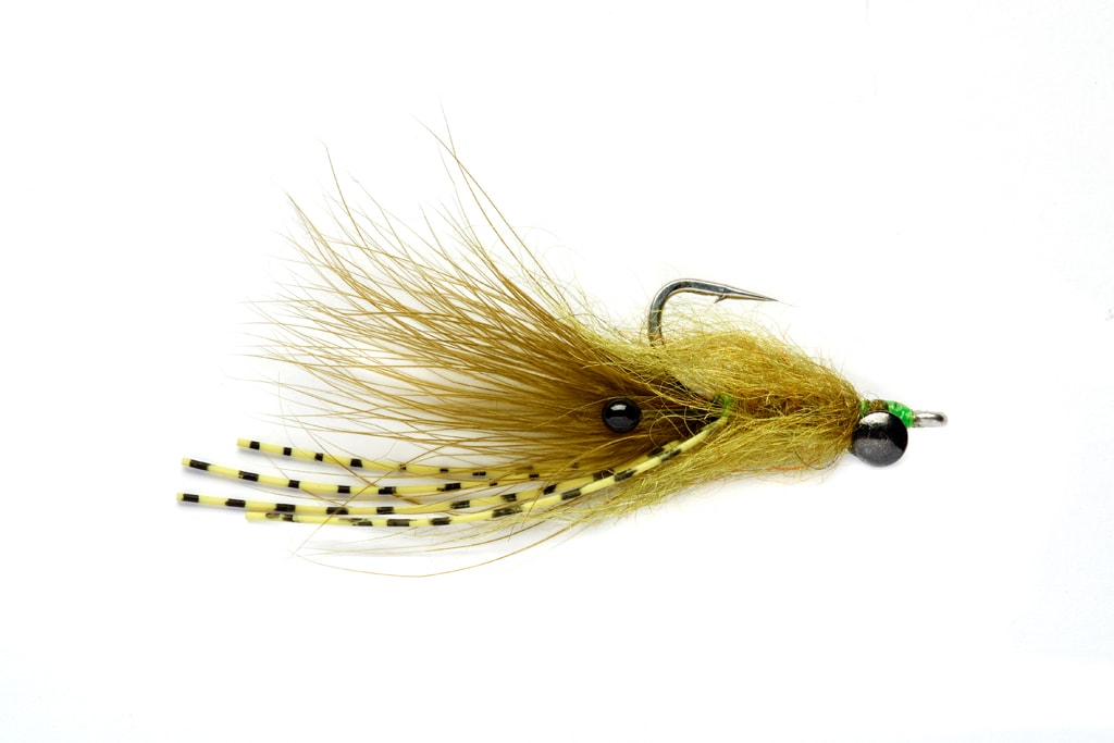 Beech's Fuzzle Shrimp Olive S2, Saltwater Flies