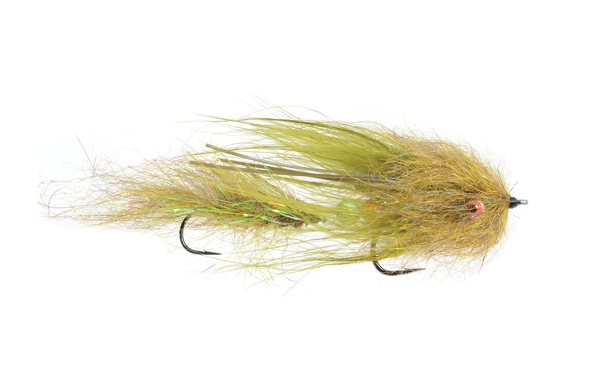 Cheech Leech Olive S1 Fishing Fly, Streamers