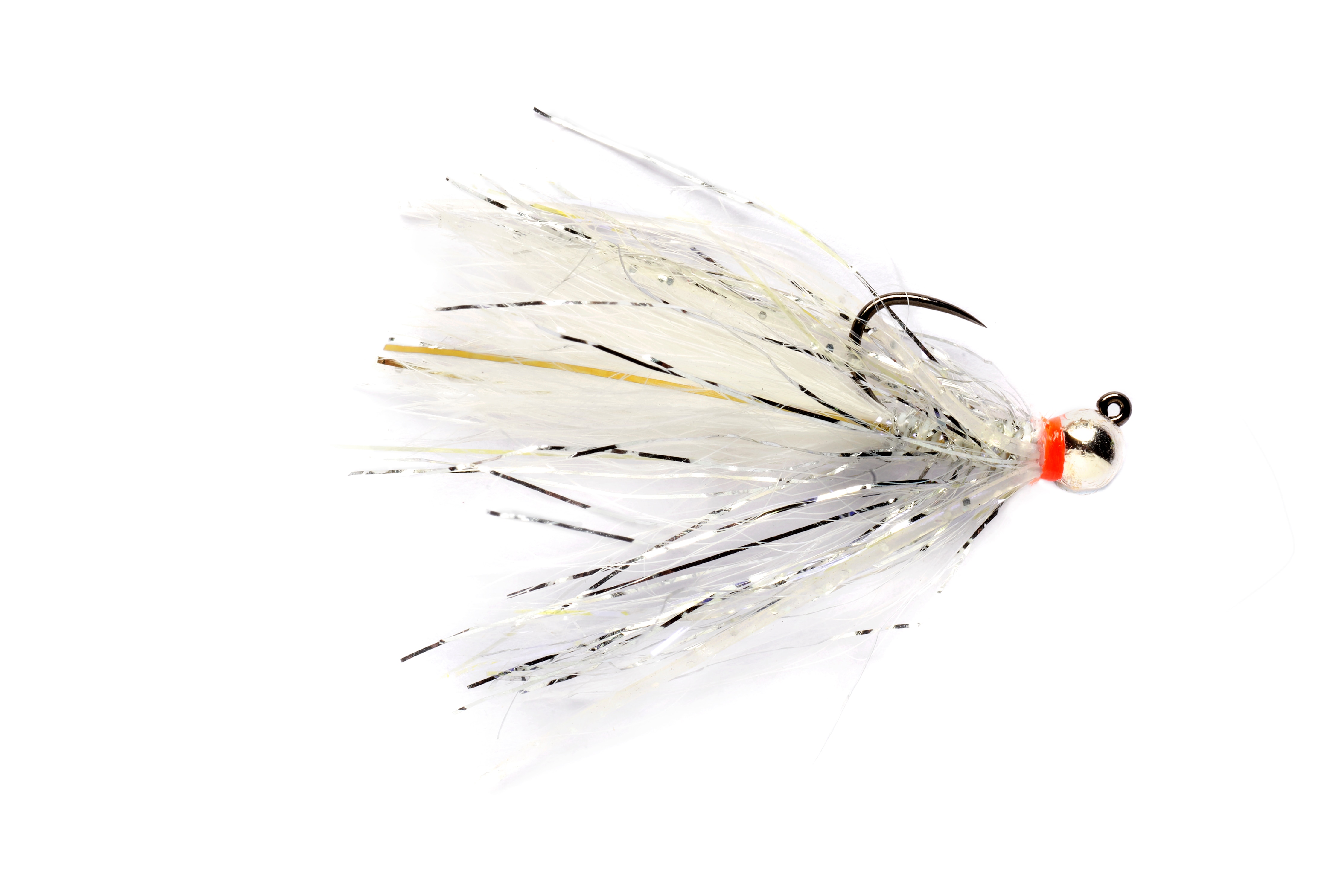 Daniels UV Polar Jig White Barbless S10, Streamers