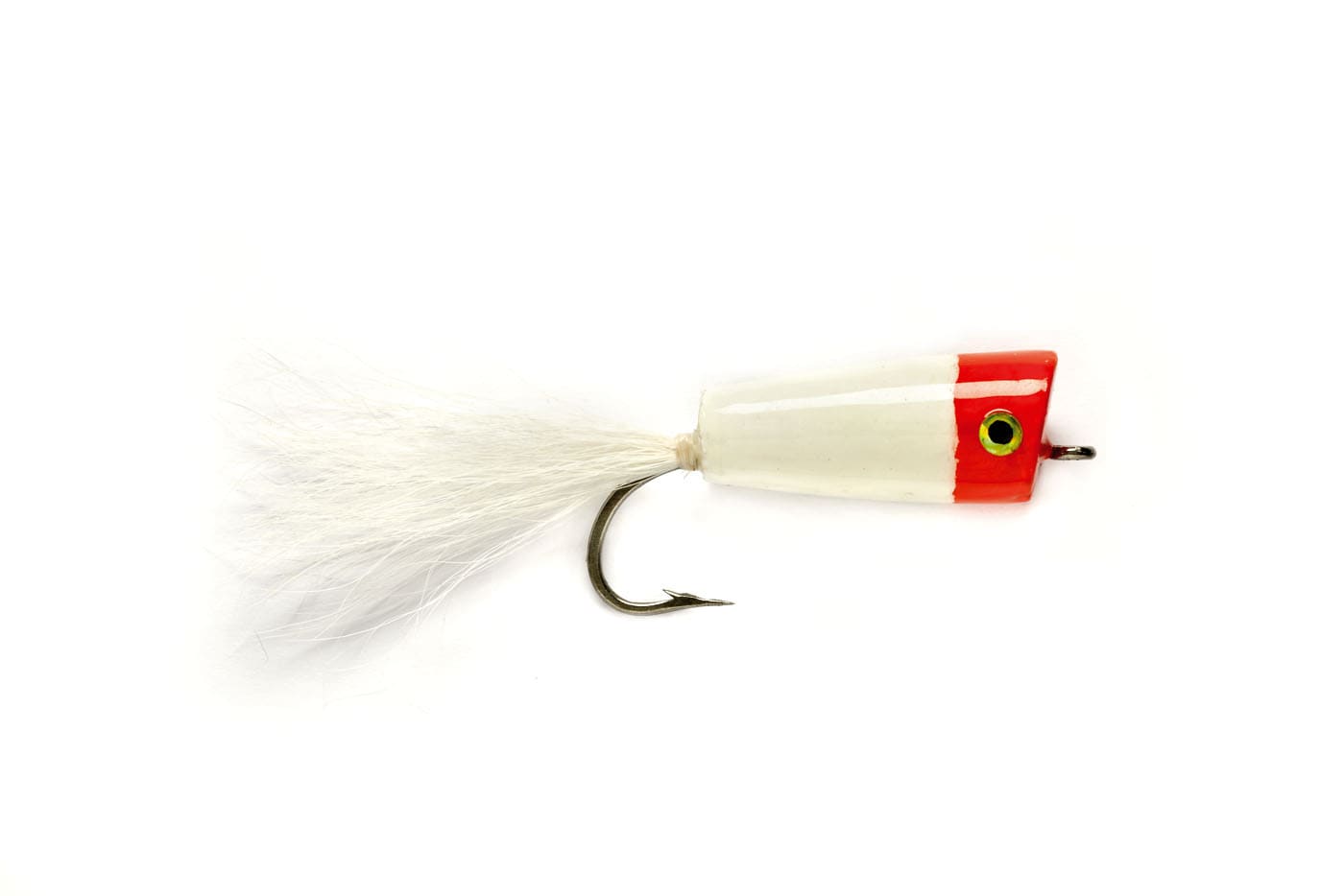 Skipping Bug Popper Red & White S2, Saltwater Flies