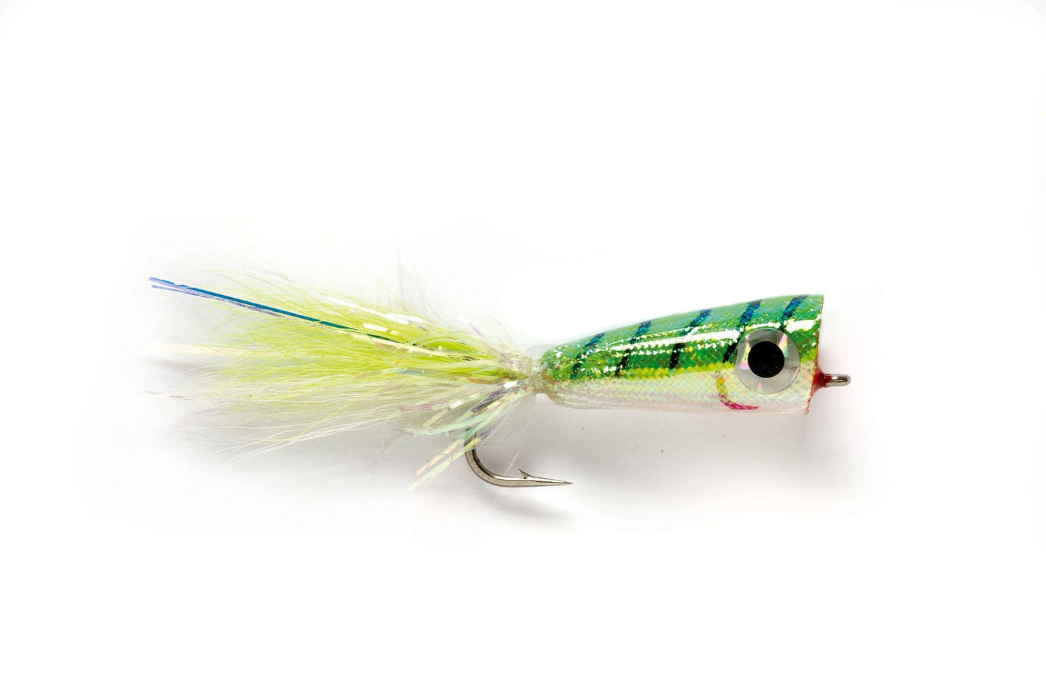 Mylar Popper Chartreuse & White