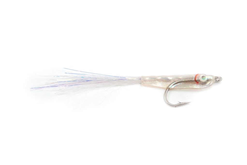 Softy Sand Eel White S2 Fishing Fly, Saltwater Flies