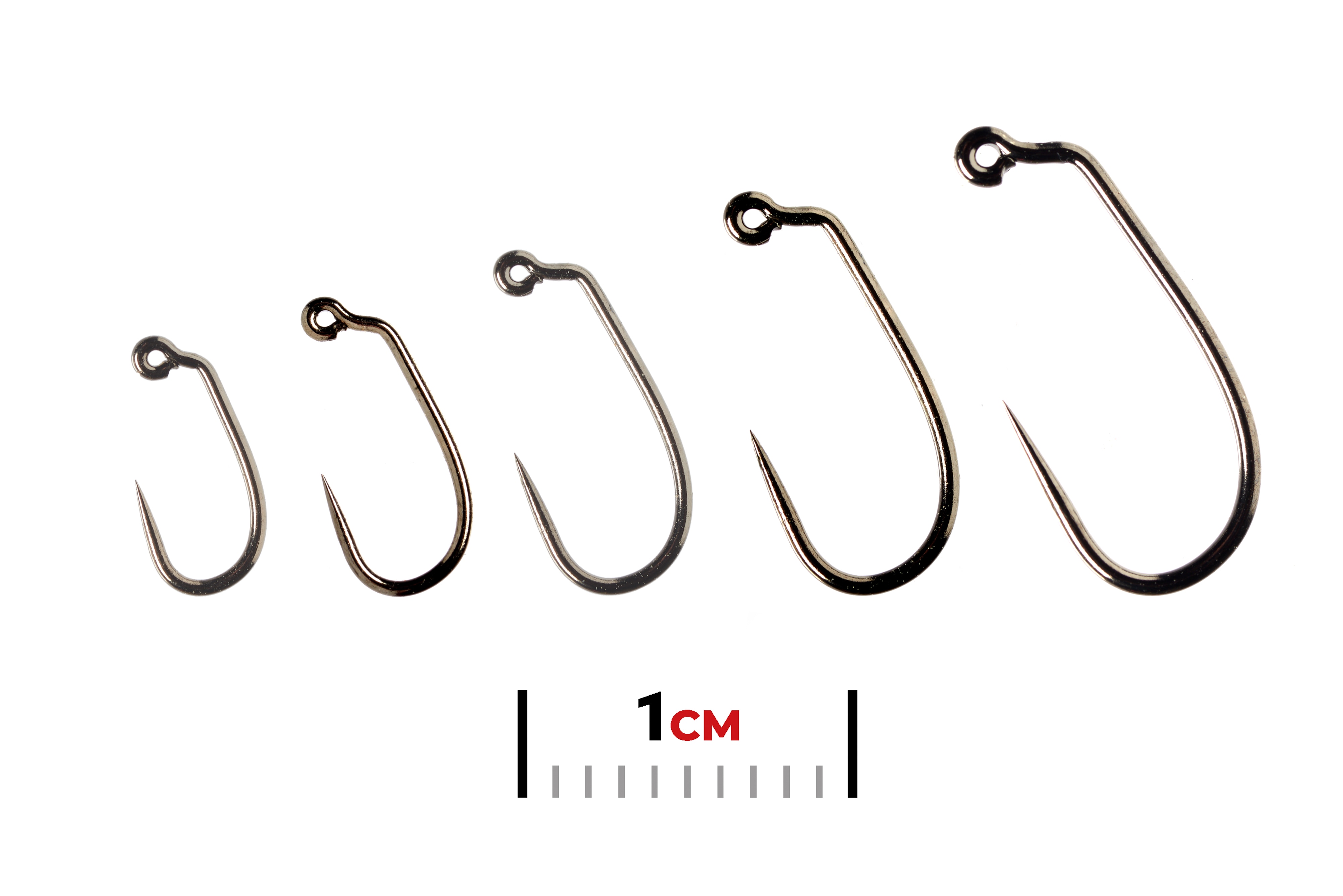 Jig Force Straight Point Black Nickel Barbless