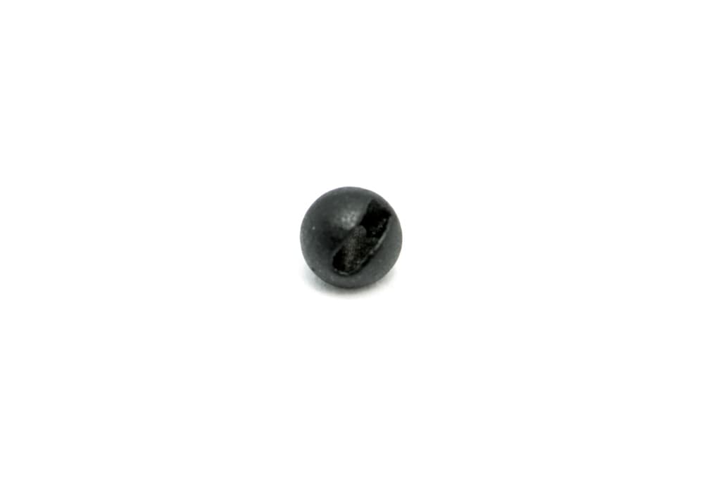 Matte Black Slotted Tungsten Beads