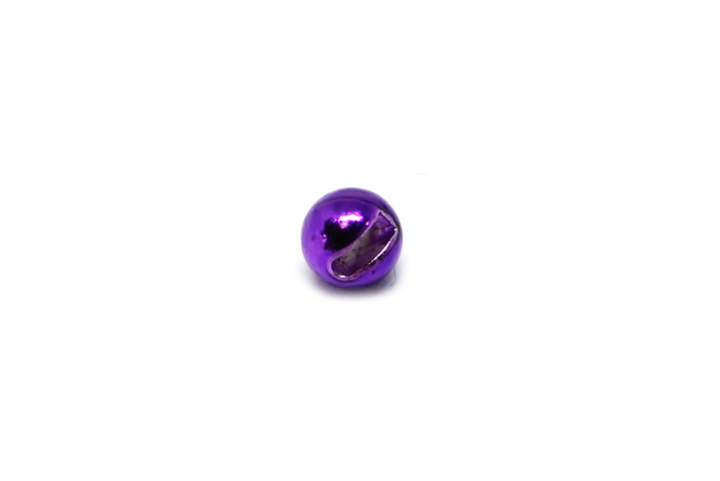 Metallic Purple Slotted Tungsten Beads