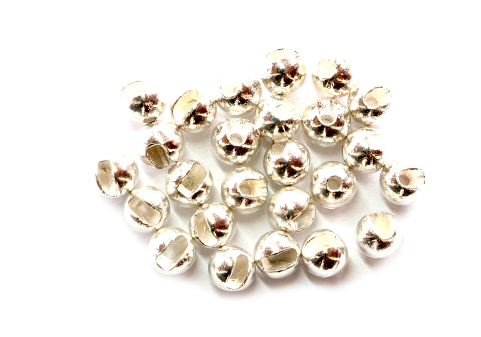 Silver Slotted Tungsten Beads