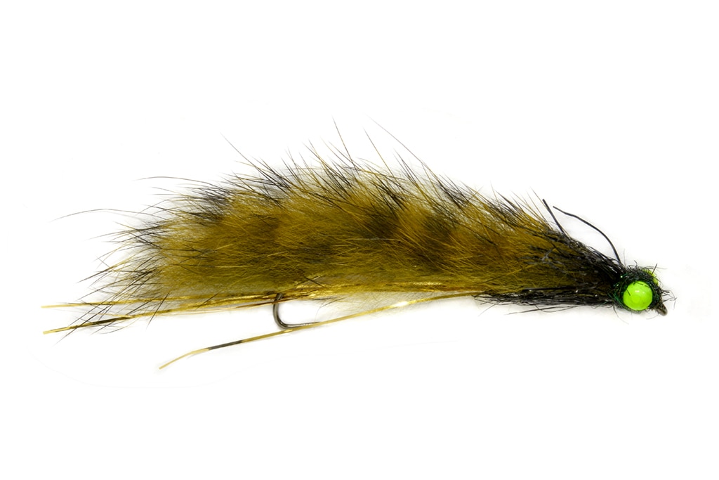 Mini Snake Olive & Gold Barbless