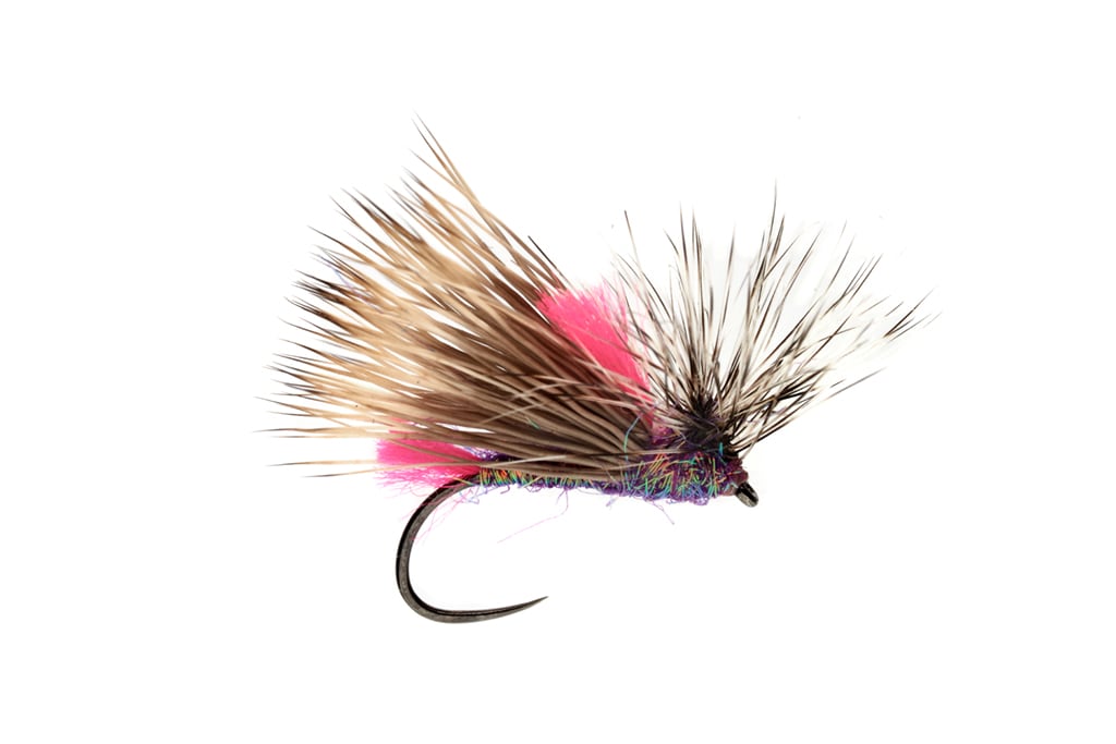 Olsen's Front End Loader Caddis Purple Barbless