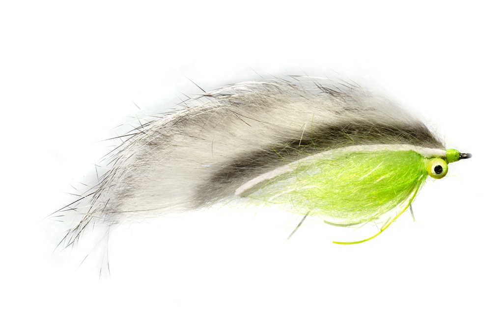 Moore's Brass Hi-Lo Chartreuse & White
