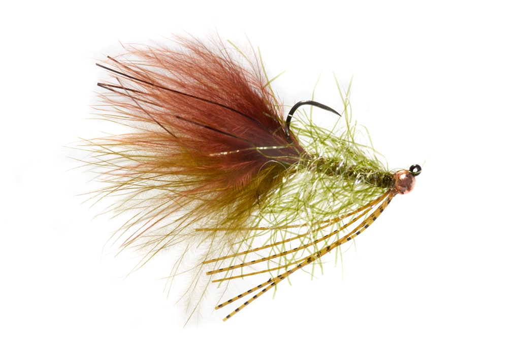 Daniel's Jiggy Sculpin Snack Brown & Olive Barbless
