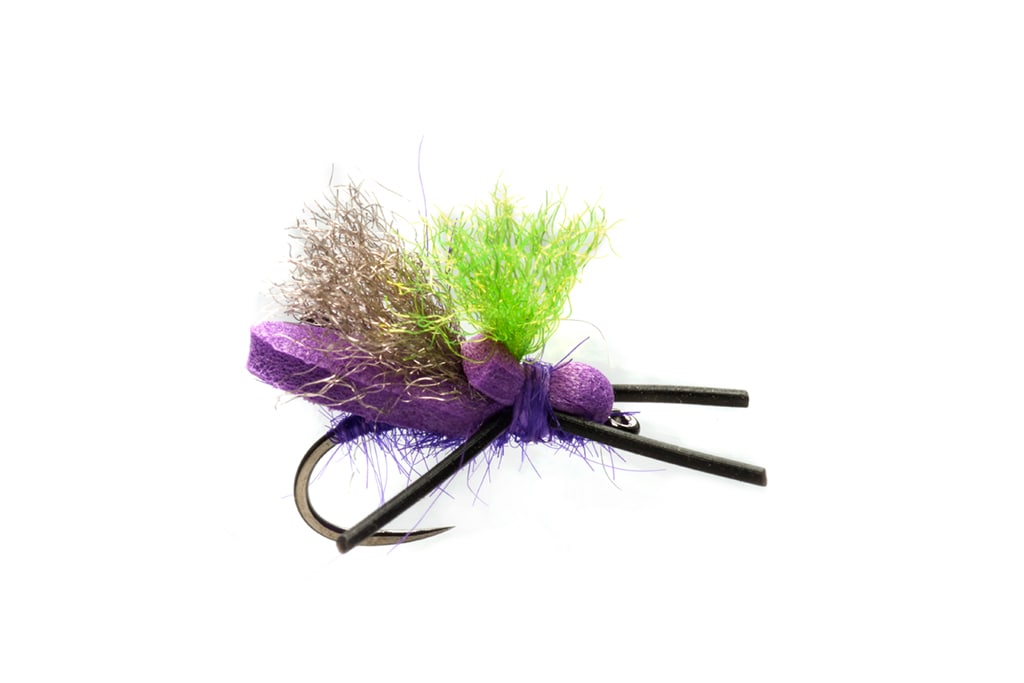 Mini Flopper Purple Barbless