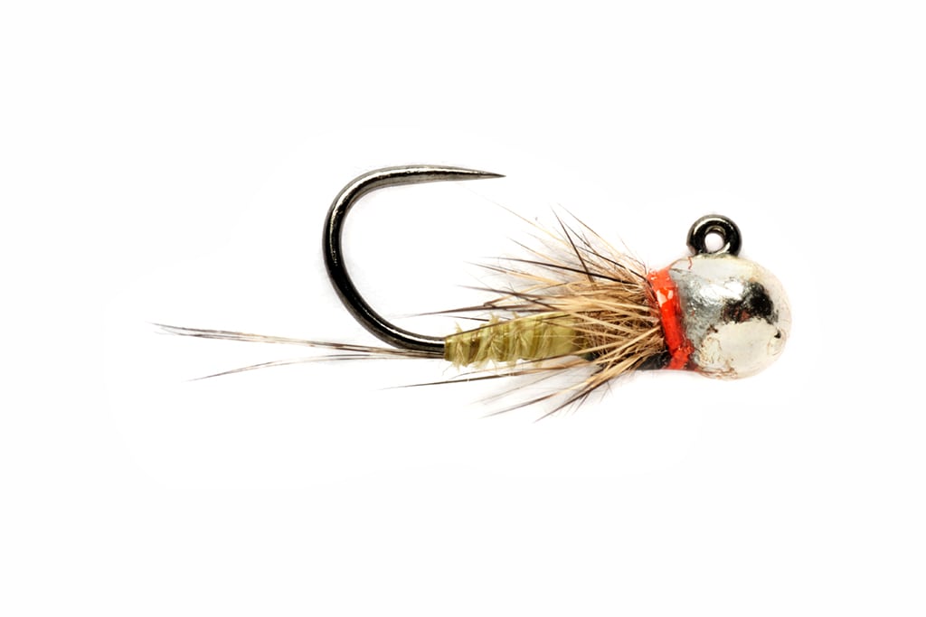 Croston's Full Metal Jacket Light Olive Quill Barbless S18b, Nymphs