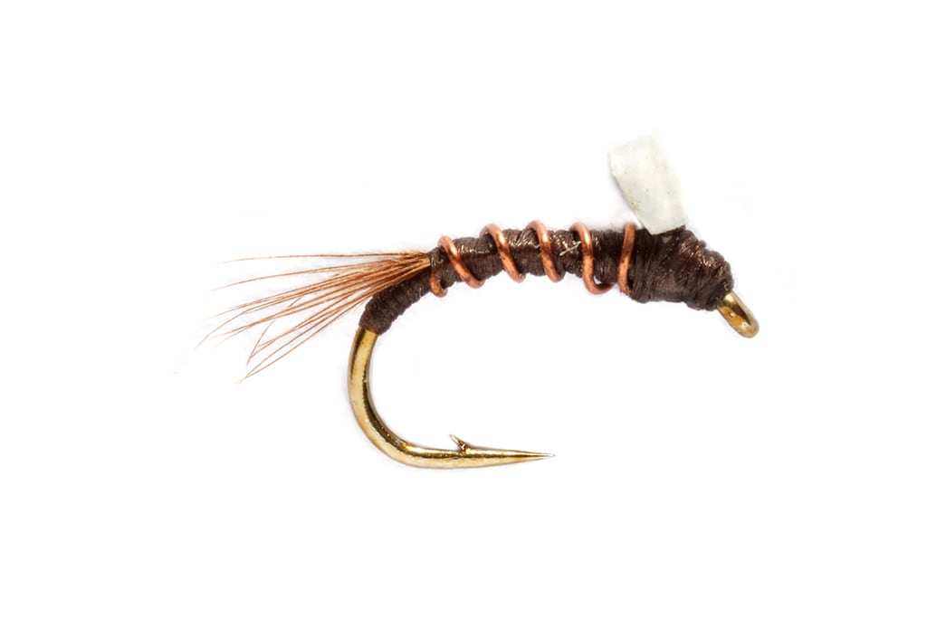 Foam Back RS2 Brown S18, Dry Flies