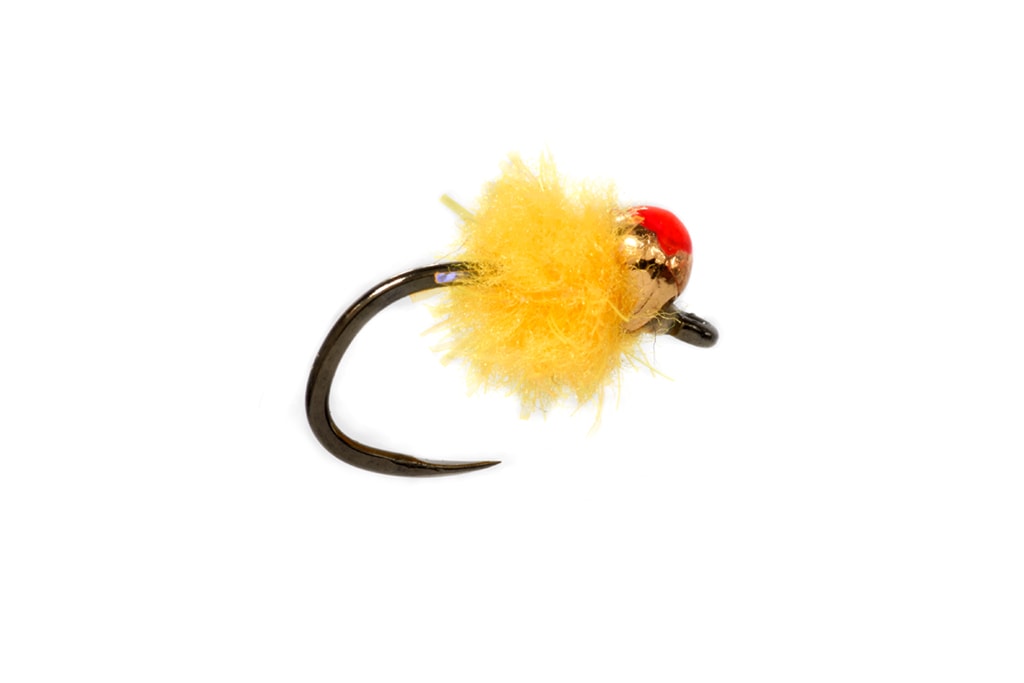 Croston's Tungsten Mini Egg Sunburst Barbless (Red)