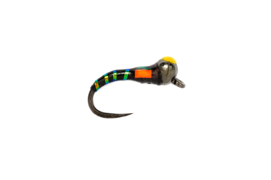 Croston's Bung Buzzer Black Barbless (Yellow)