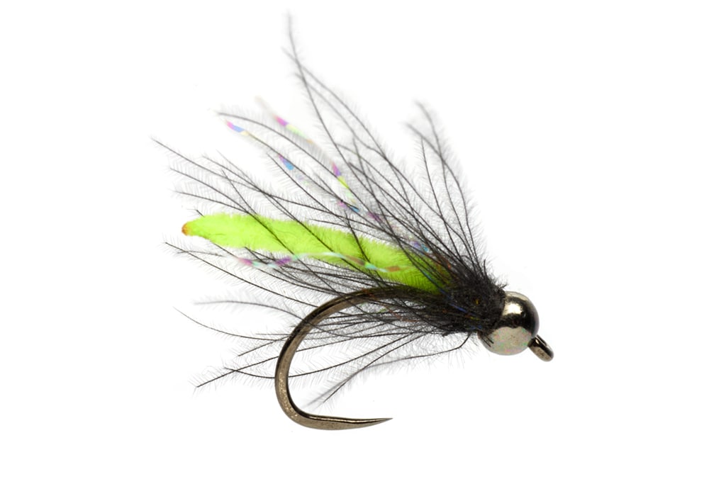 Samples' Caddis Pupa Chartreuse Barbless