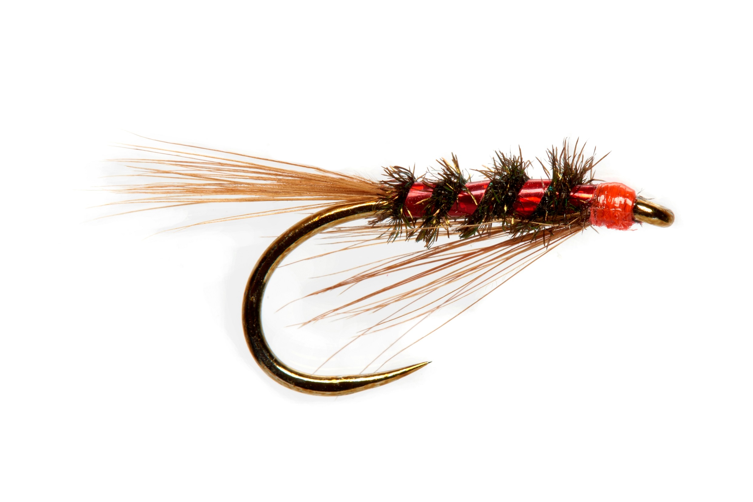 Red Holo Diawl Bach Barbless