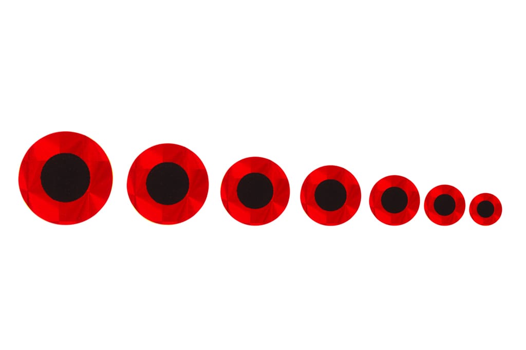 Flat Stick On Eye Red